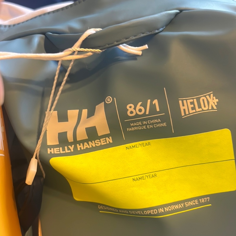 Helly Hansen Kids Bergen 2.0 PU Rainset Deep Fjord Kids sizes NWT - Picture 11 of 13